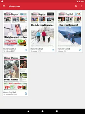 Hamar Dagblad eAvis android App screenshot 0