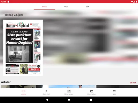 Hamar Dagblad eAvis android App screenshot 4